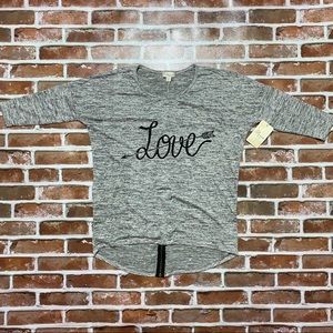 MISIA LOVE Soft Stretchy Back Zipper Top